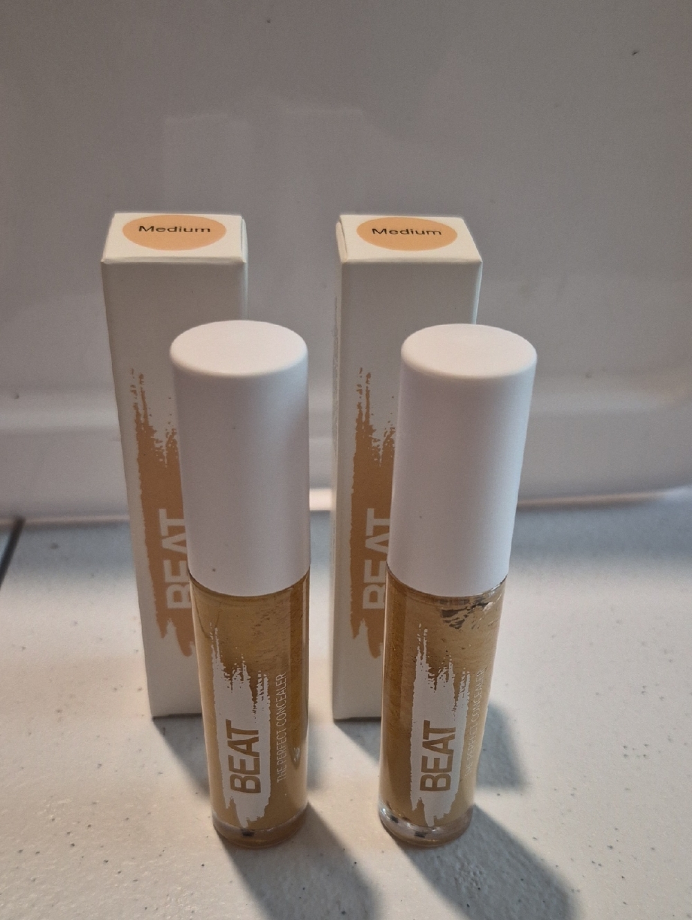 Lot Of 2 Belle Beauty Cosmetics Beat Concealer Medium Shade New In Box